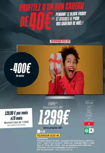 Proxi Confort TÉLÉVISEUR OLED 4K OLED55C35LA offre
