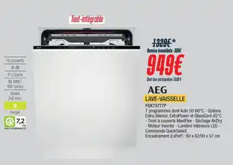 Proxi Confort LAVE-VAISSELLE FSK73777P offre