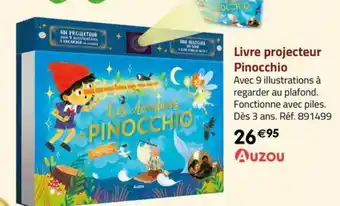 La Grande Récré Livre projecteur Pinocchio offre