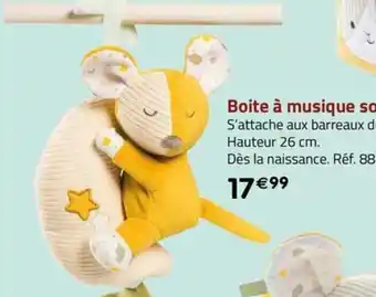 La Grande Récré Boite à musique souris offre