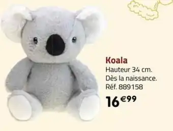 La Grande Récré Koala Hauteur 34 cm. Dès la naissance. offre