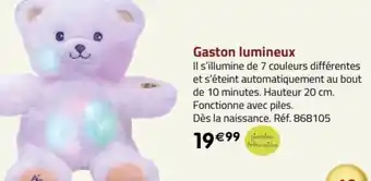 La Grande Récré Gaston lumineux offre