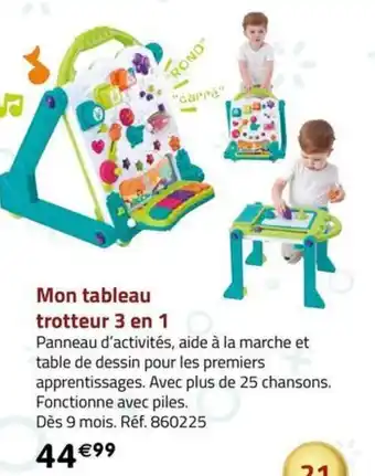 Mon tableau trotteur 3 en 1