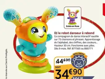 La Grande Récré DJ le robot danseur à rebond offre