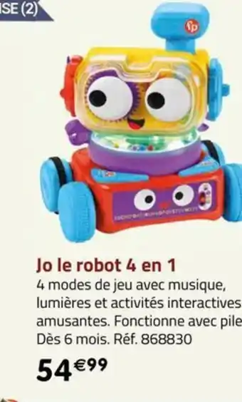 La Grande Récré Jo le robot 4 en 1 offre