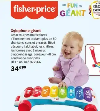 La Grande Récré Xylophone géant offre