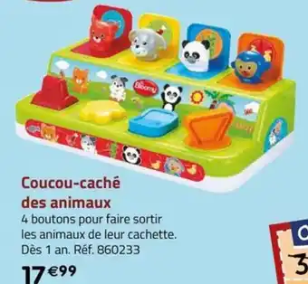 La Grande Récré Coucou-caché des animaux offre