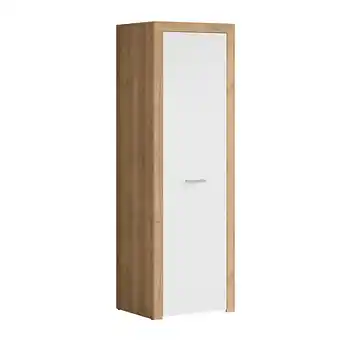 Bricomarché Armoire 1 porte nora blanc et bois offre