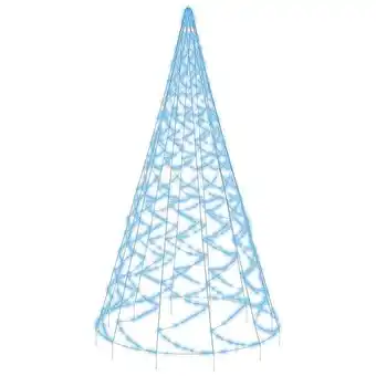 Bricorama Vidaxl sapin de noël sur mât de drapeau 3000 led bleues 800 cm offre