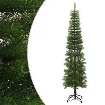 Bricorama Vidaxl sapin de noël artificiel mince avec support 240 cm pe offre