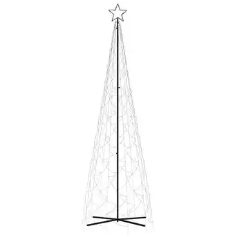 Bricorama Vidaxl arbre de noël cône 500 led blanc froid 100x300 cm offre