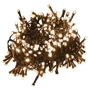 Bricorama Vidaxl guirlande à led compacte avec 400 led blanc chaud 13 m pvc offre
