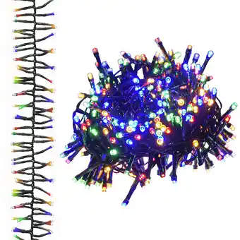 Bricorama Vidaxl guirlande lumineuse à led groupées 2000 led multicolore 17m pvc offre