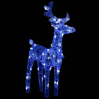 Bricorama Vidaxl décoration de noël rennes et traîneau 280x28x55 cm acrylique offre