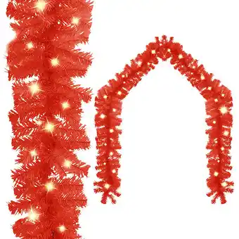 Bricorama Vidaxl guirlande de noël avec lumières led 5 m rouge offre
