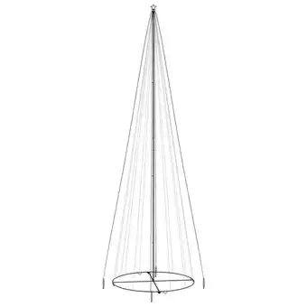 Bricorama Vidaxl arbre de noël cône blanc chaud 1134 led 230x800 cm offre