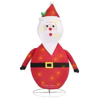 Bricorama Vidaxl décoration de noël figurine père noël led tissu de luxe 60 cm offre