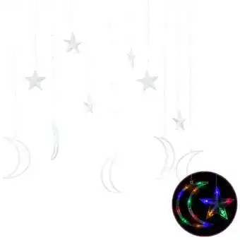 Bricorama Vidaxl guirlande lumineuse étoile et lune avec télécommande 138 led offre