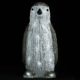 Bricorama Vidaxl silhouette de pingouin de noël led acrylique 30 cm offre