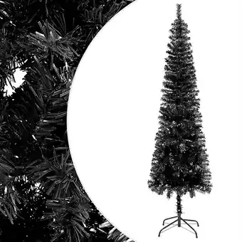 Bricorama Vidaxl sapin de noël étroit noir 210 cm offre