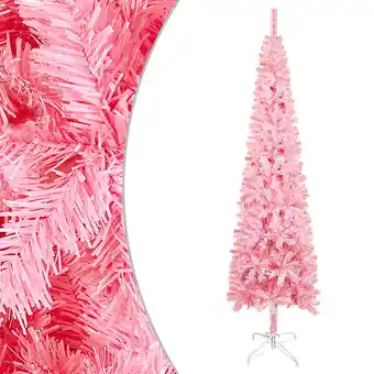 Bricorama Vidaxl sapin de noël étroit rose 210 cm offre