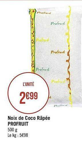 Noix De Coco Râpée Profruit