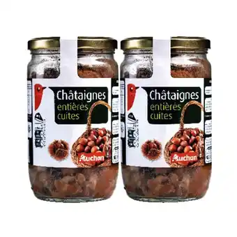 Auchan Châtaignes entières cuites auchan offre