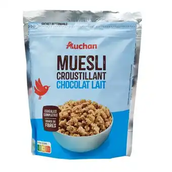Auchan Muesli croustillant chocolat au lait auchan offre