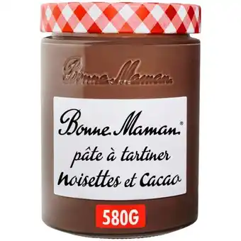 Auchan Pâte à tartiner noisettes et cacao bonne maman offre