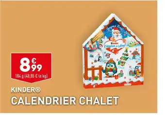 ALDI Kinder calendrier chalet offre