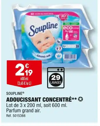 ALDI Soupline adoucissant concentré offre