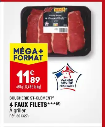 ALDI Boucherie st-clément 4 faux filets offre