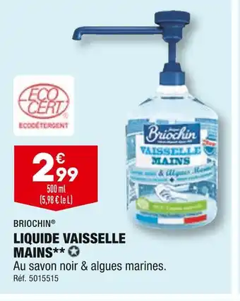 ALDI Briochin liquide vaisselle mains offre