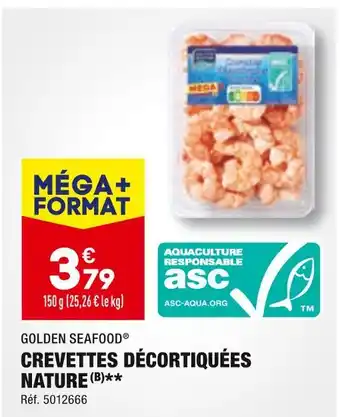 ALDI Golden seafood crevettes décortiquées nature offre
