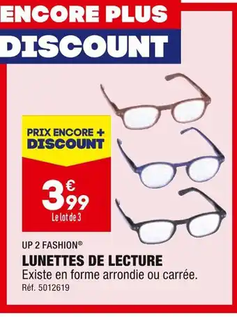 ALDI Up 2 fashion lunettes de lecture offre