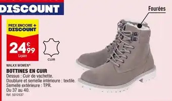 ALDI Walkx women bottines en cuir offre