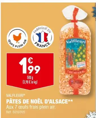 ALDI Valfleuri pâtes de noël d’alsace offre