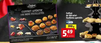 Lidl Deluxe coffret de 100 minifeuilletés apéritifs offre