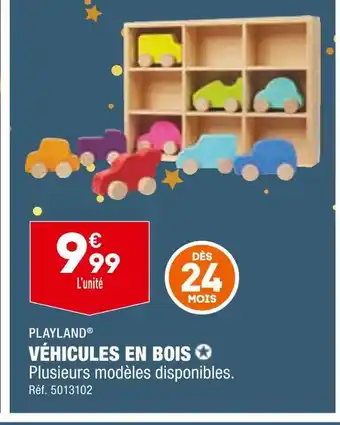 ALDI Playland véhicules en bois offre