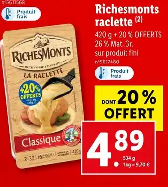 Richesmonts richesmonts raclette