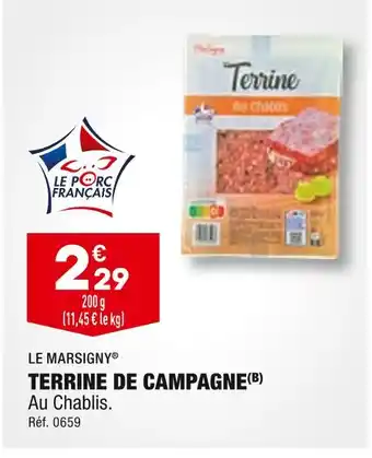 Le marsigny terrine de campagne