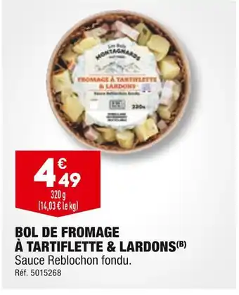 ALDI Bol de fromage à tartiflette & lardons offre