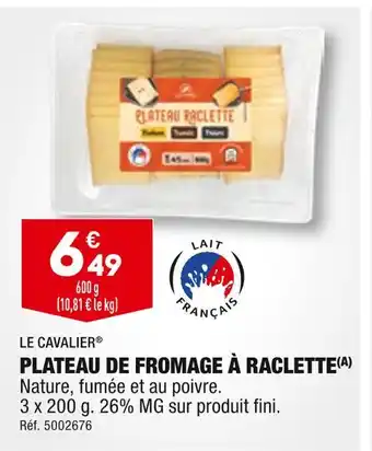 ALDI Le cavalier plateau de fromage à raclette offre