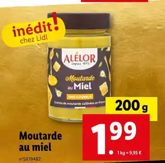 Lidl Alelor moutarde au miel offre