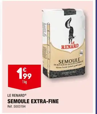 ALDI Le renard semoule extra-fine offre