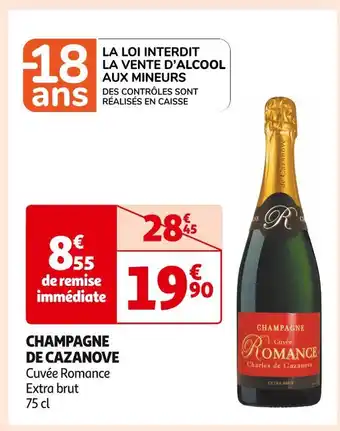 Auchan Supermarché Charles de cazanove champagne de cazanove offre