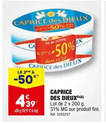 ALDI Caprice des dieux caprice des dieux offre