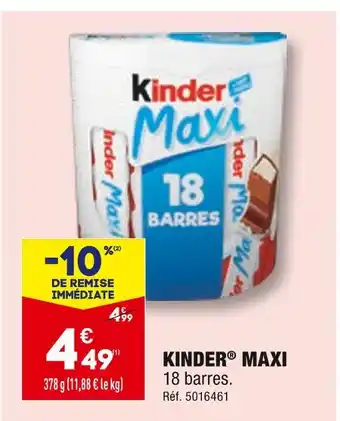 ALDI Kinder kinder maxi offre
