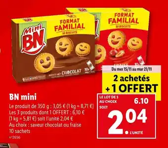 Lidl Bn bn mini offre