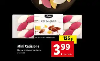 Lidl Deluxe mini calissons offre